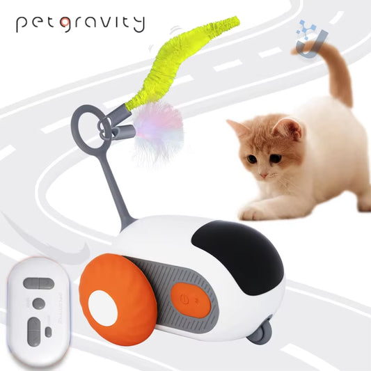 Pet Gravity Cat Smart Interactive Car Toy Automatic Moving Remote Mouse Indoor Controlled Car for Dogs Playing