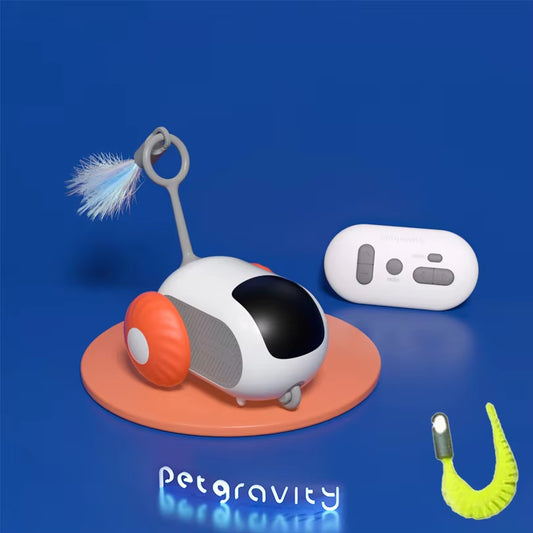 Pet Gravity Cat Smart Interactive Car Toy Automatic Moving Remote Mouse Indoor Controlled Car for Dogs Playing