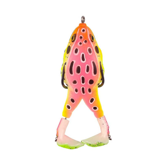 Frog Lure Soft Tube Bait Plastic Fishing Lure with Fishing Hooks Topwater Ray Frog Artificial 3D Eyes Carp Fishing
